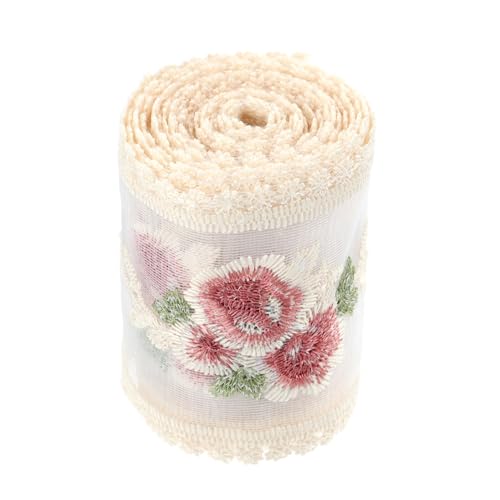 FONDOTIN Gesticktes Rosen Spitzenband DIY Haarschmuck Zubehör Vielseitig für Haarspangen Schleifen Handarbeiten Nähen und Kleidung Dekoration FONDOTIN Gesticktes Rosen Spitzenband DIY Haarschmuck Zubehör Vielseitig für Haarspangen Schleifen Handarbeiten Nähen und Kleidung Dekoration von FONDOTIN