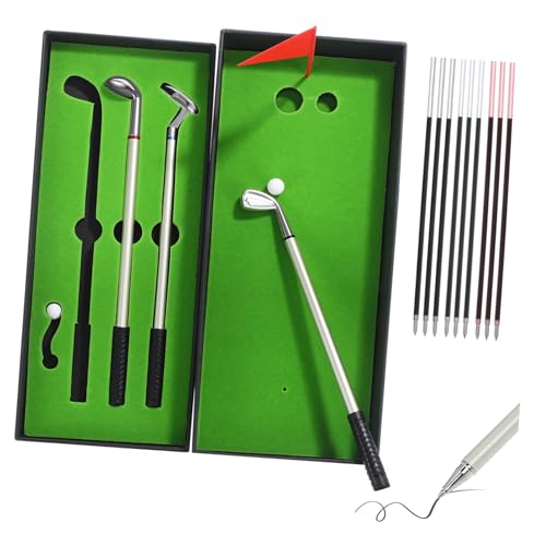 FONDOTIN Golf Kugelschreiber Golfzubehör mit Nachfüllminen Mini Golfclub Form Schreibset als Originelles Golfgeschenk für Männer Lustige Schreibtisch Accessoires FONDOTIN Golf Kugelschreiber Golfzubehör mit Nachfüllminen Mini Golfclub Form Schreibset als Originelles Golfgeschenk für Männer Lustige Schreibtisch Accessoires von FONDOTIN