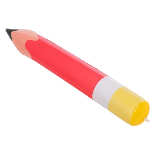 FONDOTIN Großer Luftballon Bleistiftform PVC Aufblasbare Dekoration für Klassenzimmer Rückkehr zur Schule Rot für Partys und Festlichkeiten von FONDOTIN