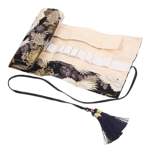 FONDOTIN Häkeltasche Baumwolle mit Kordelzug Faltbarer Stricknadeltaschen Organizer Leicht Robust Multifach Unterteilt für Aufbewahrung und Transport von Häkelnadeln und Strickzubehör FONDOTIN Häkeltasche Baumwolle mit Kordelzug Faltbarer Stricknadeltaschen Organizer Leicht Robust Multifach Unterteilt für Aufbewahrung und Transport von Häkelnadeln und Strickzubehör von FONDOTIN