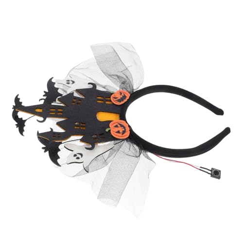 FONDOTIN Halloween LED Haarreif Damen Schloss Geist Leuchtendes Party Haarband Für Kostüm Cosplay Spukiger Haarschmuck Für Halloweenfest FONDOTIN Halloween LED Haarreif Damen Schloss Geist Leuchtendes Party Haarband Für Kostüm Cosplay Spukiger Haarschmuck Für Halloweenfest von FONDOTIN