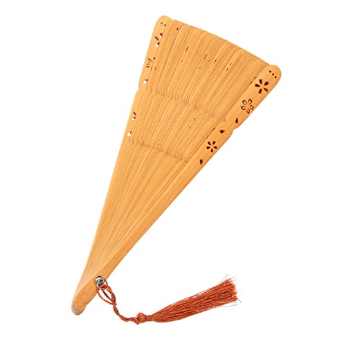 FONDOTIN Handfächer im Chinesischen Stil Eleganter Handgefertigter Fächer für Tanz Partys und Hochzeiten Vintage Design mit Filigranen Mustern von FONDOTIN