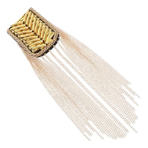 FONDOTIN Handgefertigte Perlen Quasten Schulterklappen mit Anstecknadel Vintage Epaulette für Damen und Herren Modisches Uniform Zubehör Vielseitig Farblich Erhältlich für Anzug und Kostüm FONDOTIN Handgefertigte Perlen Quasten Schulterklappen mit Anstecknadel Vintage Epaulette für Damen und Herren Modisches Uniform Zubehör Vielseitig Farblich Erhältlich für Anzug und Kostüm von FONDOTIN