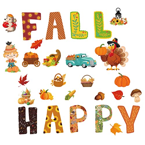 FONDOTIN Herbstliche Pinnwand Dekorationen Teiliges Thanksgiving Bastelset mit Truthahn Kürbis Sonnenblume Ahornblatt für Klassenzimmer Wand und Tür Herbstliche Papierausschnitte mit FONDOTIN Herbstliche Pinnwand Dekorationen Teiliges Thanksgiving Bastelset mit Truthahn Kürbis Sonnenblume Ahornblatt für Klassenzimmer Wand und Tür Herbstliche Papierausschnitte mit von FONDOTIN