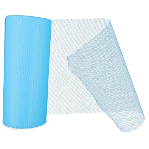 FONDOTIN Hochwertiger Tüllstoff Rolle Yards Dacron Netzstoff für Hochzeit Deko Tutu Rock Schleifen und Bastelbedarf in Blau Vielseitig Einsetzbar für Brautgeschenke und Partydekoration FONDOTIN Hochwertiger Tüllstoff Rolle Yards Dacron Netzstoff für Hochzeit Deko Tutu Rock Schleifen und Bastelbedarf in Blau Vielseitig Einsetzbar für Brautgeschenke und Partydekoration von FONDOTIN