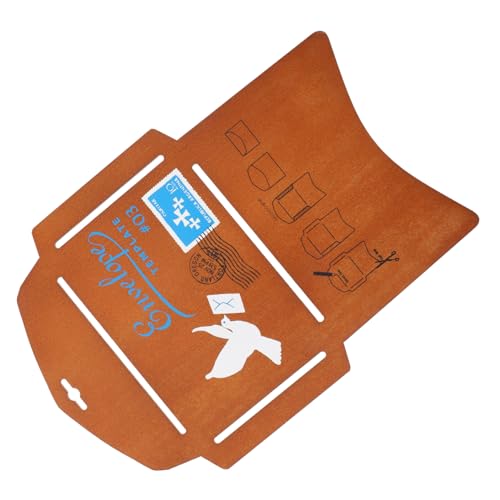 FONDOTIN Holz Umschlag Vorlage für DIY Einladungen Antikes Design Langlebig und Robust Schablone für Büro und Persönlichen Gebrauch für Besondere Anlässe und von FONDOTIN