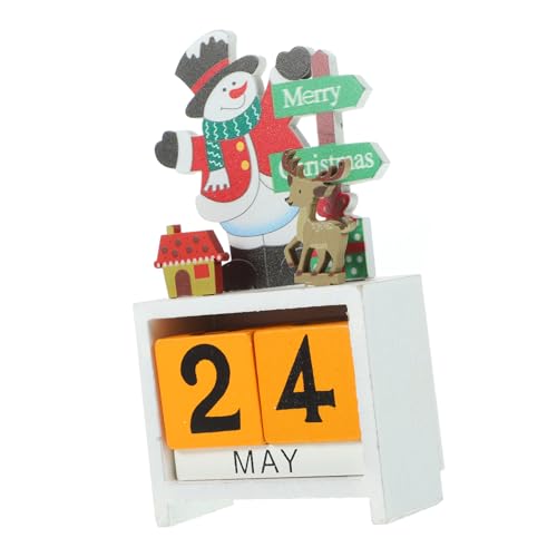 FONDOTIN Holz Weihnachtskalender Für Stabiler Desktop Kalender Aus Holzblöcken Kreative Weihnachtsdekoration Als Heimkalender Und Festlicher Schmuck FONDOTIN Holz Weihnachtskalender Für Stabiler Desktop Kalender Aus Holzblöcken Kreative Weihnachtsdekoration Als Heimkalender Und Festlicher Schmuck von FONDOTIN