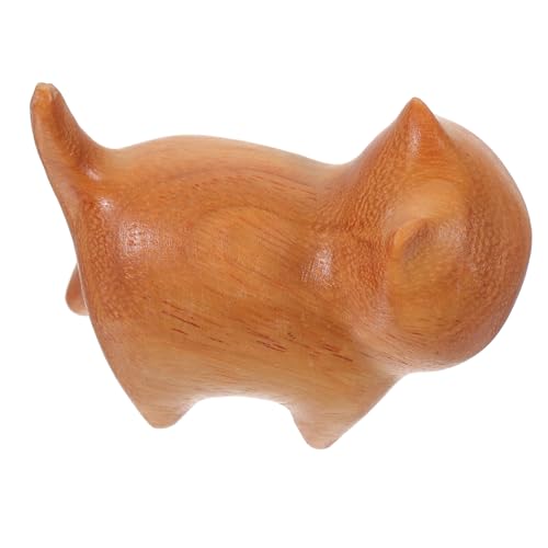 FONDOTIN Holzkatzenfigur Handgefertigt Langlebig Robust Dekorativ für Wohnzimmer Garten Schreibtisch Einzigartiges Holzschnitzerei Katzenornament mit Künstlerischem Design und Tragbarer FONDOTIN Holzkatzenfigur Handgefertigt Langlebig Robust Dekorativ für Wohnzimmer Garten Schreibtisch Einzigartiges Holzschnitzerei Katzenornament mit Künstlerischem Design und Tragbarer von FONDOTIN