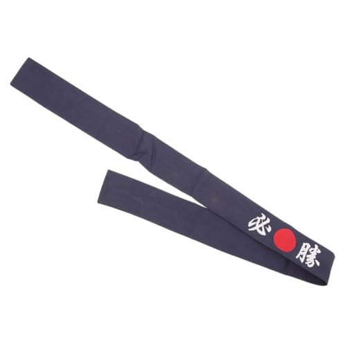 FONDOTIN Japanisches Hachimaki Stirnband aus Atmungsaktivem Baumwollmaterial Rutschfestes Sport Koch stirnband für Frauen und Männer Schweißabsorbierend Vielseitig Einsetzbar Blau von FONDOTIN