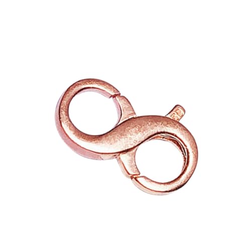 FONDOTIN Karabiner Verschluss Doppel Öffnung Schmuckverschluss DIY Zubehör für Halskette Armband Handgefertigt Verarbeitung Klein Rosa Vergoldet FONDOTIN Karabiner Verschluss Doppel Öffnung Schmuckverschluss DIY Zubehör für Halskette Armband Handgefertigt Verarbeitung Klein Rosa Vergoldet von FONDOTIN