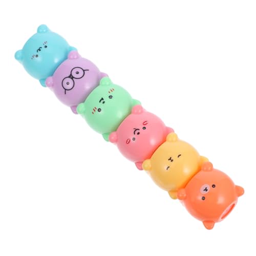 FONDOTIN Kawaii Bären Textmarker Kleine Marker Stifte mit Glatter Kunststoffoberfläche zum Markieren von Büchern Journal und Studium Handliche Stapelbare Langlebige Leuchtfarben für FONDOTIN Kawaii Bären Textmarker Kleine Marker Stifte mit Glatter Kunststoffoberfläche zum Markieren von Büchern Journal und Studium Handliche Stapelbare Langlebige Leuchtfarben für von FONDOTIN
