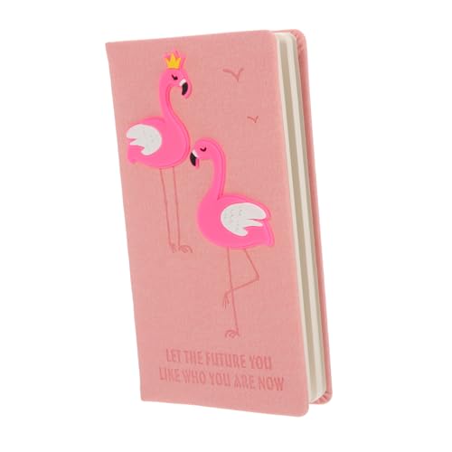 FONDOTIN Kawaii Notizbuch mit Stift Niedliches Flamingo Design Handliches Schreibnotizbuch für Schüler Planer und Tagebuch Praktisches Notizheft für Büro Schule Reisen von FONDOTIN
