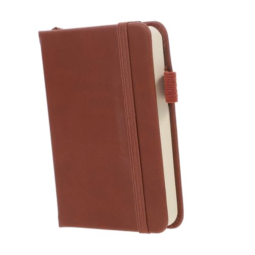 FONDOTIN Kleines Notizbuch mit Linierten Praktisches Pocket Notepad für Schule Büro und Alltag Handliches Braunes Schreibheft für Notizen To Do Listen und Tagebuchführung von FONDOTIN
