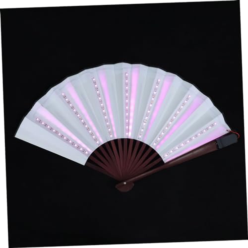 FONDOTIN Kreativer LED Leuchtfächer Faltbarer Performance Fächer für Partys und Aufführungen Einzigartiges Tanzrequisit mit Leuchtendem für Bar und Nachtclub FONDOTIN Kreativer LED Leuchtfächer Faltbarer Performance Fächer für Partys und Aufführungen Einzigartiges Tanzrequisit mit Leuchtendem für Bar und Nachtclub von FONDOTIN