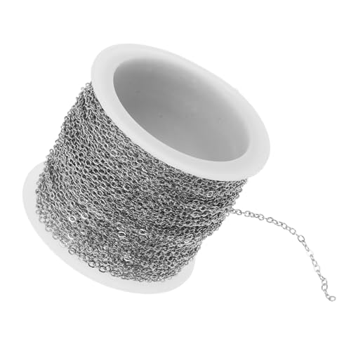 FONDOTIN Kupfer Flache Kreuzkette Schmuckkette für DIY Schmuckherstellung Langlebige Bastelkette für Armbänder und Halsketten DIY Zubehörrolle FONDOTIN Kupfer Flache Kreuzkette Schmuckkette für DIY Schmuckherstellung Langlebige Bastelkette für Armbänder und Halsketten DIY Zubehörrolle von FONDOTIN