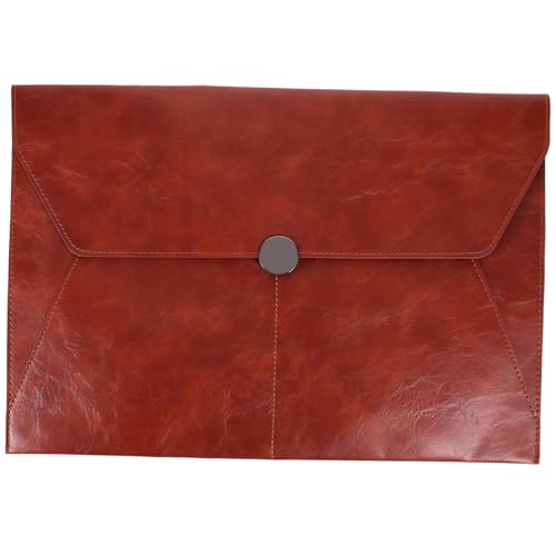 FONDOTIN Leder Dokumentenmappe Großes Fassungsvermögen Business Reise Portfolio Aktentasche Aktenordner Organizer Tasche für Büro und Schule von FONDOTIN