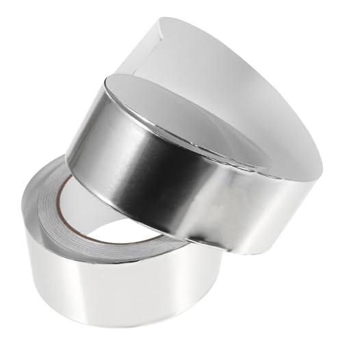 FONDOTIN Leitfähiges Aluminiumfolie Klebeband Dicke Hitzebeständig Isolierband Selbstklebend für Abdichtung Dichtungsband Dampfsperre und Elektrische Anwendungen von FONDOTIN
