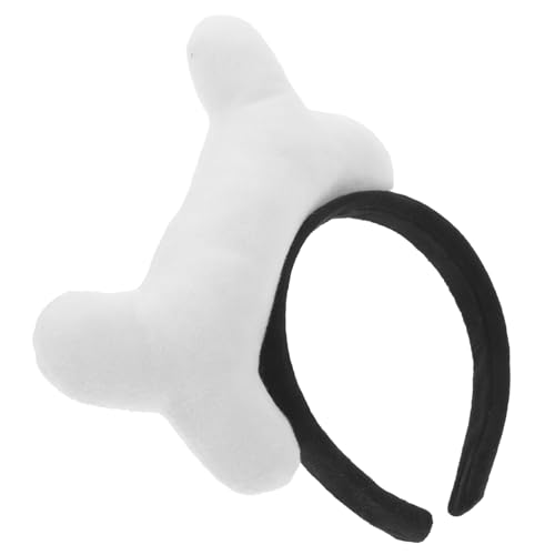 FONDOTIN Lustiges Knochen Haarband Weiches Plüsch Cosplay Haarreif Flexibles Kostüm Accessoire für Party Karneval Halloween und Cosplay Bequem und Passend für Damen und Herren von FONDOTIN