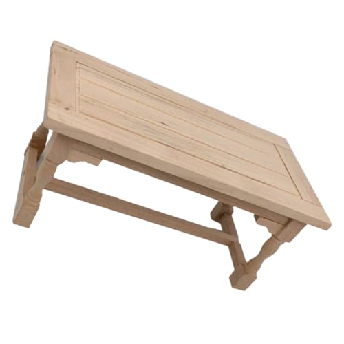 FONDOTIN Maßstab Holz Tisch für Puppenhausmöbel Langlebige und Detaillierte Miniatur Dekoration für Küche und Wohnzimmer FONDOTIN Maßstab Holz Tisch für Puppenhausmöbel Langlebige und Detaillierte Miniatur Dekoration für Küche und Wohnzimmer von FONDOTIN
