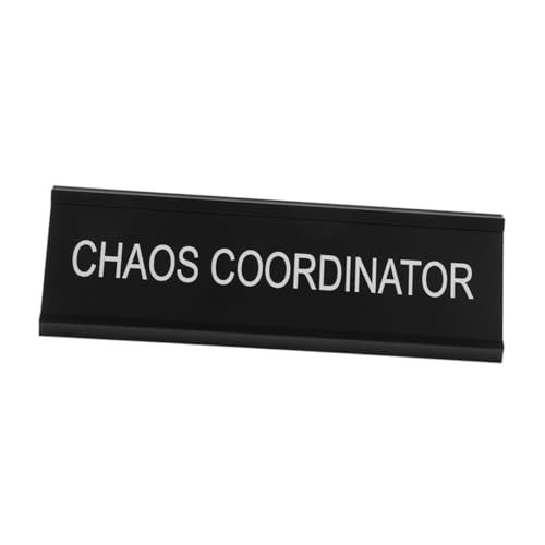 FONDOTIN Mediator Position Förmiges Aluminiumschild Leichtes Stabiles Schwarzes Tischplakettenschild für Büro Lustiges Schilder für Flexible Mediationsräume und Home Office Dekor von FONDOTIN