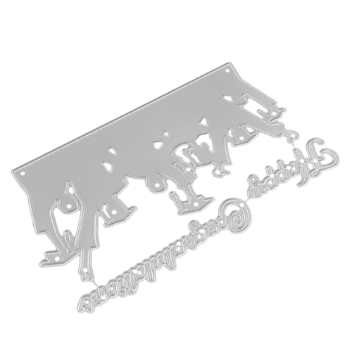 FONDOTIN Metall Stanzform aus Langlebigem Kohlenstoffstahl Verschleißfestes DIY Bastelwerkzeug für Scrapbooking Fotoalbum Grußkarten und Einladungskarten für Kreative Abschlussmotive FONDOTIN Metall Stanzform aus Langlebigem Kohlenstoffstahl Verschleißfestes DIY Bastelwerkzeug für Scrapbooking Fotoalbum Grußkarten und Einladungskarten für Kreative Abschlussmotive von FONDOTIN