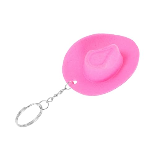 FONDOTIN Mini Cowboy Hut Schlüsselanhänger Miniatur Western Style Bag Charm für Damen Robuster Langlebiger Taschenanhänger als Partygeschenk und Modisches Accessoire von FONDOTIN