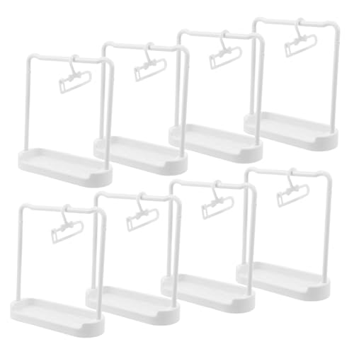 FONDOTIN Miniatur Kleidung Display Ständer Transparent Kunststoff Kleiderbügel Für Puppen Outfits Vertikale Aufbewahrung Platzsparend Flexible Anordnung Für Puppenkleidung Showcase FONDOTIN Miniatur Kleidung Display Ständer Transparent Kunststoff Kleiderbügel Für Puppen Outfits Vertikale Aufbewahrung Platzsparend Flexible Anordnung Für Puppenkleidung Showcase von FONDOTIN
