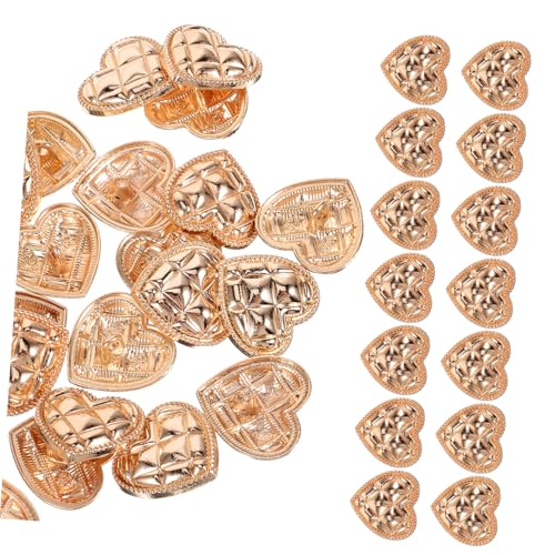 FONDOTIN Modisches Teiliges Herzförmige Metallknöpfe Goldene Knöpfe zum Annähen für Hemden Blazer Mantel DIY Kleidung Dekoration FONDOTIN Modisches Teiliges Herzförmige Metallknöpfe Goldene Knöpfe zum Annähen für Hemden Blazer Mantel DIY Kleidung Dekoration von FONDOTIN