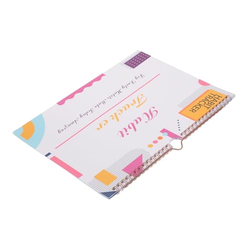 FONDOTIN Monatlicher Habit Tracker Planer mit Spiralbindung Undatiertes Gewohnheitstagebuch für Erwachsene und Senioren Vielseitiges Journal für Fitness Schlaf und Lernziele Praktische von FONDOTIN