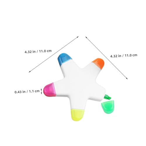 FONDOTIN Multifarbiger Kleiner Fünfzack stern textmarker Tragbarer Leuchtstift für Büro Schule und Notizen Graffiti Marker für Effektives Markieren und Kreatives Lernen FONDOTIN Multifarbiger Kleiner Fünfzack stern textmarker Tragbarer Leuchtstift für Büro Schule und Notizen Graffiti Marker für Effektives Markieren und Kreatives Lernen von FONDOTIN