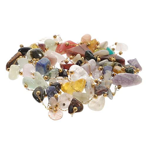 FONDOTIN Natürliche Kristallstein Perlenkette Bunte Edelsteinperlen zum Auffädeln Langlebige DIY Schmuckherstellung Vielseitig für Halsketten Armbänder Partydekorationen Geeignet FONDOTIN Natürliche Kristallstein Perlenkette Bunte Edelsteinperlen zum Auffädeln Langlebige DIY Schmuckherstellung Vielseitig für Halsketten Armbänder Partydekorationen Geeignet von FONDOTIN