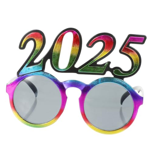 FONDOTIN Neujahrs Partybrille Digitalrahmen Leichtes Pc Material Lustige Fotorequisite für Silvester Geburtstagsfeier Familienfest von FONDOTIN