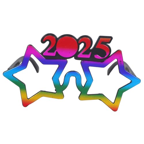 FONDOTIN Neujahrsbrille Partybrillen Silvester Accessoire Bunte Leichte Pc Brille für Feier Spaß Fotorequisiten Modische Neuheit FONDOTIN Neujahrsbrille Partybrillen Silvester Accessoire Bunte Leichte Pc Brille für Feier Spaß Fotorequisiten Modische Neuheit von FONDOTIN