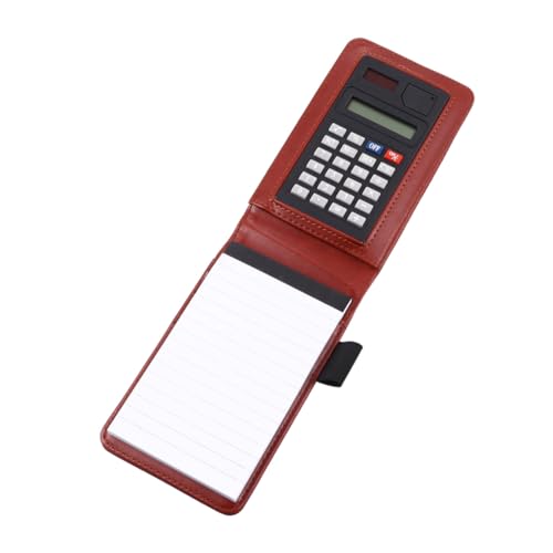 FONDOTIN Notizblock Multifunktional Handlich Praktisch Tragbares Memo Pad für Büro Schule Ohne Stift Rot Braun von FONDOTIN