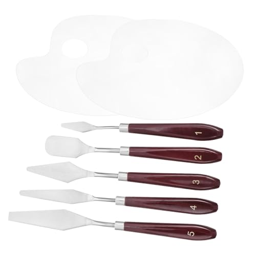 FONDOTIN Ovaler Acryl Farbmischer mit Transparenten Mischpaletten und Teiligem Scraper Kratzfestes DIY Malbrett für Präzises Mischen von Acrylfarben und Pigmenten FONDOTIN Ovaler Acryl Farbmischer mit Transparenten Mischpaletten und Teiligem Scraper Kratzfestes DIY Malbrett für Präzises Mischen von Acrylfarben und Pigmenten von FONDOTIN