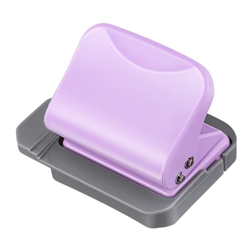 FONDOTIN Papierlocher Handlicher Binder Stanzer mit Abnehmbarem Abfallfach für Effizientes Lochen von Losem Papier für Büro und Schule von FONDOTIN