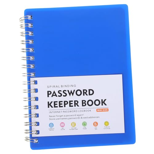 FONDOTIN Passwort Notizbuch mit Register für Sichere Passwortverwaltung und Website Login Aufzeichnung Multifunktionaler Organizer mit Praktischem Index Vielseitiges Notizbuch für Private von FONDOTIN