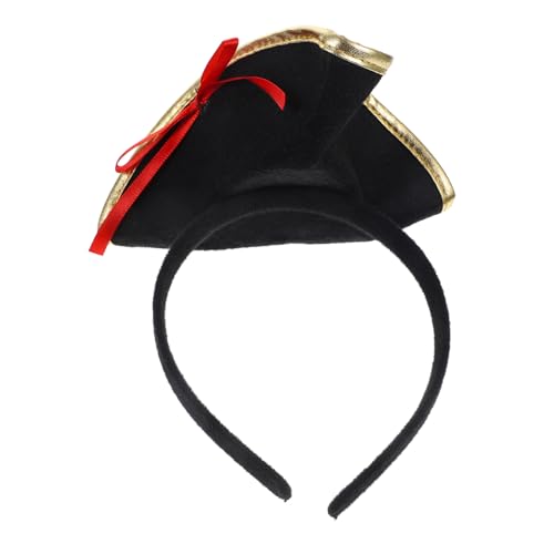 FONDOTIN Piratenhut Stirnband Damen Halloween Party Haarreif Leicht und Wiederverwendbar Kreatives Kostümzubehör für Fasching und Cosplay von FONDOTIN