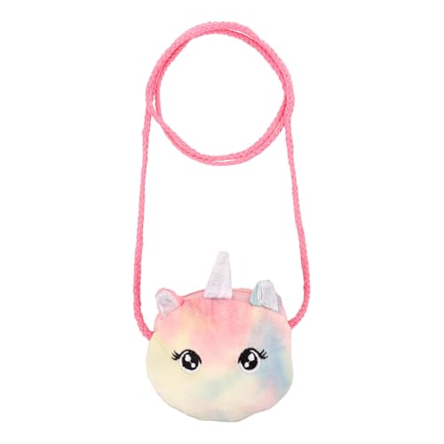 FONDOTIN Plüsch Einhorn Umhängetasche Mädchen Crossbody Bag Kleine Handtasche mit Schultergurt für Party Reise Alltag Leichte Münzgeldbörse für Karten Schlüssel und Handy FONDOTIN Plüsch Einhorn Umhängetasche Mädchen Crossbody Bag Kleine Handtasche mit Schultergurt für Party Reise Alltag Leichte Münzgeldbörse für Karten Schlüssel und Handy von FONDOTIN
