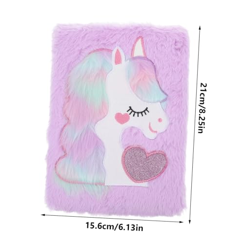 FONDOTIN Plüsch Notizbuch Einhorn Tagebuch mit Flauschigem Farbenfrohem Cartoon Motiv für Schüler Mädchen Weicher Bezug Schreibblock für Notizen und Tagebuchführung FONDOTIN Plüsch Notizbuch Einhorn Tagebuch mit Flauschigem Farbenfrohem Cartoon Motiv für Schüler Mädchen Weicher Bezug Schreibblock für Notizen und Tagebuchführung von FONDOTIN
