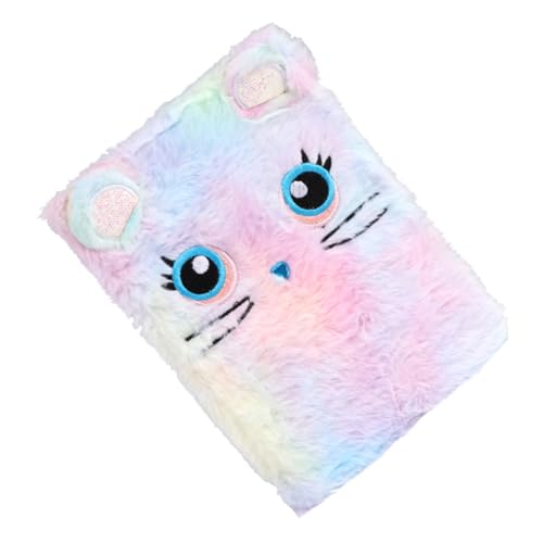 FONDOTIN Plüsch Notizbuch Mädchen Cartoon Design Weiches Schreibblock Buntes Tagebuch mit Farbigen Blättern als Geschenk für Schüler und Kreative FONDOTIN Plüsch Notizbuch Mädchen Cartoon Design Weiches Schreibblock Buntes Tagebuch mit Farbigen Blättern als Geschenk für Schüler und Kreative von FONDOTIN