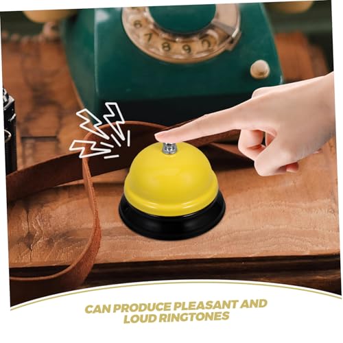 FONDOTIN Professionelle Service tischglocke Gelb Lauter Klingelton Robuster Aluminiumlegierung Vielseitig für Senioren Büro Hotel Schule Pflegebett FONDOTIN Professionelle Service tischglocke Gelb Lauter Klingelton Robuster Aluminiumlegierung Vielseitig für Senioren Büro Hotel Schule Pflegebett von FONDOTIN