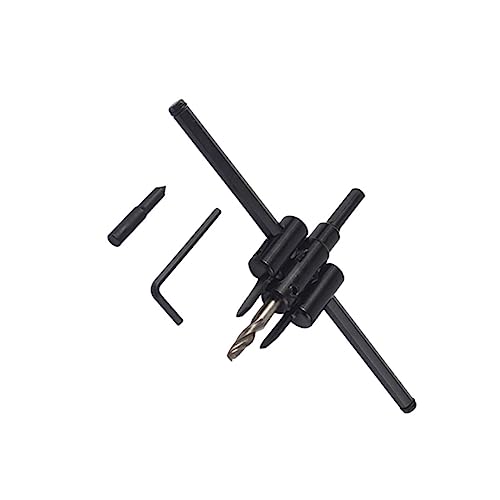 FONDOTIN Professioneller Holzbohrer Verstellbarer Legierung bohrkopf Vielseitiger Holzhandwerker Lochsägenbohrer für Holz Kunststoff Gipskarton Kompatibel mit Elektrowerkzeugen und von FONDOTIN