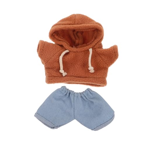 FONDOTIN Puppenoutfit Set Kuscheltier Kleidung mit Hoodie und Jeans Bequemer für Puppen Charmantes Design FONDOTIN Puppenoutfit Set Kuscheltier Kleidung mit Hoodie und Jeans Bequemer für Puppen Charmantes Design von FONDOTIN