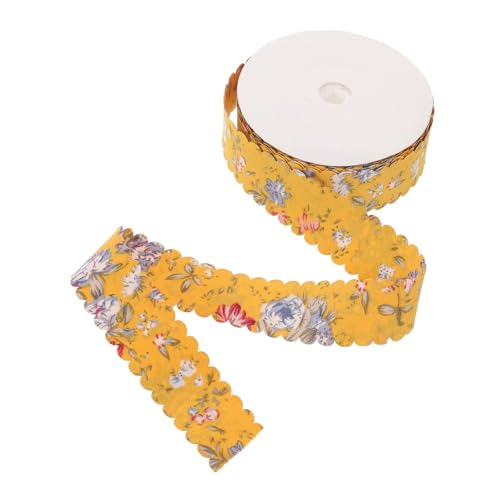 FONDOTIN Retro Floral Dekorationsband Yards Gemustertes Frühlingsband für Diy Haarschleifen Hüte und Bekleidungsaccessoires Ingwerfarbe FONDOTIN Retro Floral Dekorationsband Yards Gemustertes Frühlingsband für Diy Haarschleifen Hüte und Bekleidungsaccessoires Ingwerfarbe von FONDOTIN
