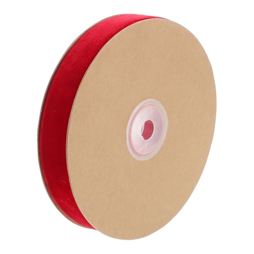 FONDOTIN Rote Samtband Einseitiges Flockband für Geschenkverpackungen Hochzeiten Bastelprojekte und Dekoration Langer Eleganter Dekorationsstrang für Kreative Anwendungen FONDOTIN Rote Samtband Einseitiges Flockband für Geschenkverpackungen Hochzeiten Bastelprojekte und Dekoration Langer Eleganter Dekorationsstrang für Kreative Anwendungen von FONDOTIN