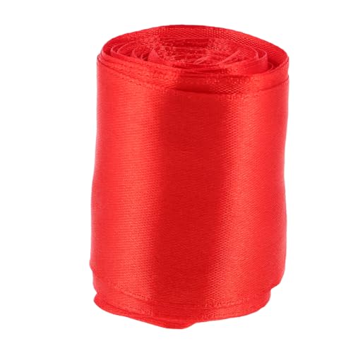 FONDOTIN Rotes Satinband Ziellinie Laufband aus Strapazierfähigem Polyester für Marathon Leichtathletik Outdoor Rennen Abschlussband von FONDOTIN