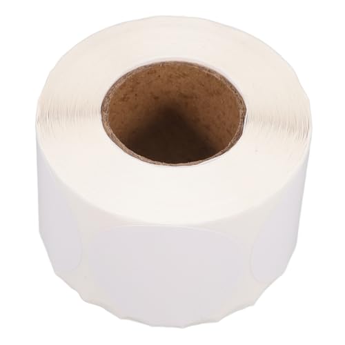 FONDOTIN Runde Aufkleberpapier Matte Bedruckbare Selbstklebende Etiketten für Lagerorganisation Versand Flaschen und Dokumenten Kennzeichnung Wasserabweisend Einfaches Abziehen und von FONDOTIN