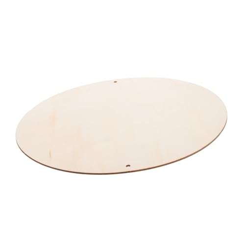 FONDOTIN Runde Holzplatte Unvollendet Leichtes Naturholzbrett DIY Bastelmaterial für Handarbeit und Dekoration Stabile Leichte Holzscheibe zum Bemalen und Beschriften von FONDOTIN
