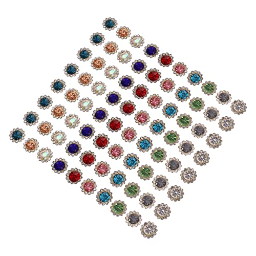 FONDOTIN Schnallenknöpfe Mit Kristall Strasssteinen Bunte Strasssteine Diamant Applikation Schmuckzubehör Party Nähen Strass Applikationen Zum Aufnähen Von von FONDOTIN